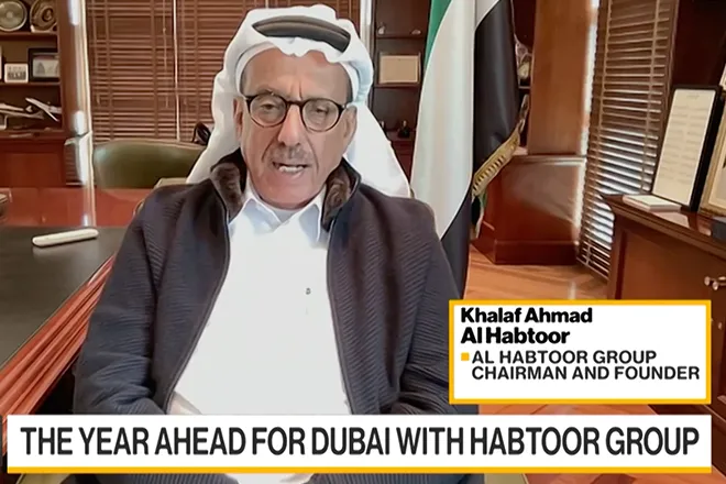 Khalaf Al Habtoor speaks with Yousef Gamal El-Din in an exclusive interview on "Bloomberg...
