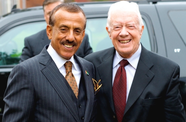 رئيس أمريكي صاحب قلب كبير متفانٍ بإخلاص من أجل السلام